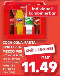 Kaufland COCA-COLA, FANTA, SPRITE oder MEZZO MIX Angebot