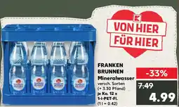 Kaufland FRANKEN BRUNNEN Mineralwasser Angebot