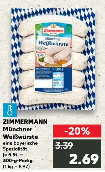 Kaufland ZIMMERMANN Münchner Weißwürste Angebot