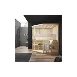 Netto Marken-Discount HOME DELUXE Traditionelle Sauna SKYLINE BIG - XL mit Kunststeinwand Angebot