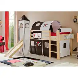 Netto Marken-Discount TiCAA Rutschbett mit Turm Kasper Kiefer Natur Motiv Angebot