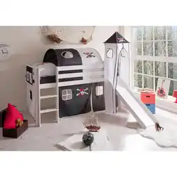 Netto Marken-Discount TiCAA Rutschbett mit Turm Kasper Kiefer Weiß Motiv Angebot