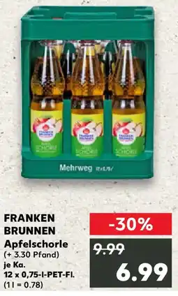Kaufland FRANKEN BRUNNEN Apfelschorle Angebot