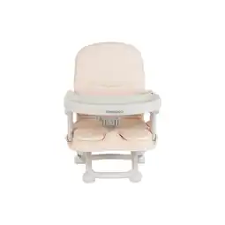 Netto Marken-Discount Kikkaboo Kindersitzerhöhung Pappo Booster, Tisch, klappbar, Sicherheitsgurt braun weiß Angebot