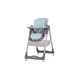Netto Marken-Discount Chiplolino Kinderhochstuhl First Spoon Räder klappbar Spielbogen Gurt Fußstütze türkis Angebot