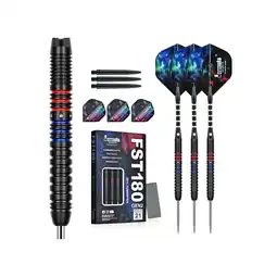 Netto Marken-Discount Formula FST180 Gen2 Black+Blue & Red Rings Tungsten Dart Steeltip Angebot