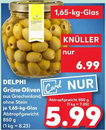 Kaufland DELPHI Grüne Oliven Angebot