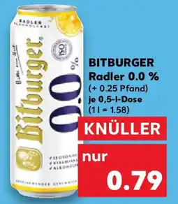 Kaufland BITBURGER Radler 0.0 % Angebot