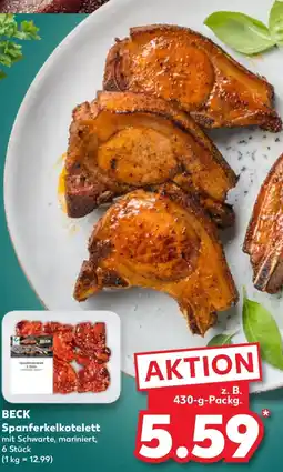 Kaufland BECK Spanferkelkotelett Angebot