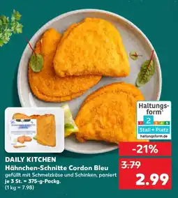 Kaufland DAILY KITCHEN Hähnchen-Schnitte Cordon Bleu Angebot