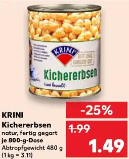 Kaufland KRINI Kichererbsen Angebot