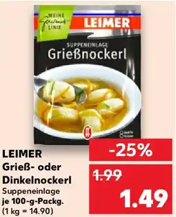 Kaufland LEIMER Grieẞ- oder Dinkelnockerl Angebot