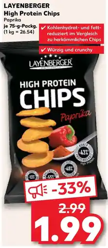 Kaufland LAYENBERGER High Protein Chips Paprika Angebot