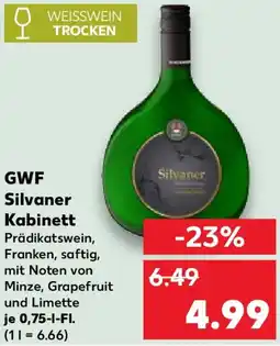 Kaufland GWF Silvaner Kabinett Angebot