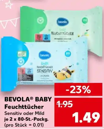 Kaufland BEVOLA BABY Feuchttücher Angebot