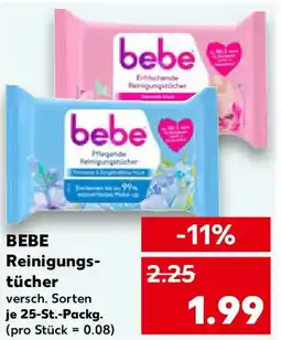 Kaufland BEBE Reinigungstücher Angebot