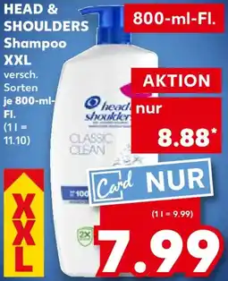 Kaufland HEAD & SHOULDERS Shampoo XXL Angebot