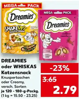 Kaufland DREAMIES oder WHISKAS Katzensnack Angebot