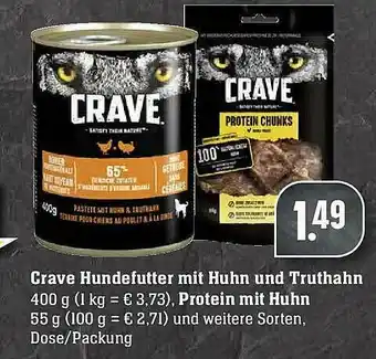 Scheck-in-Center Crave Hundefutter Mit Huhn Und Truthahn Protein Mit Huhn Angebot