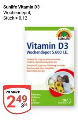 Globus Sunlife Vitamin D3 Angebot