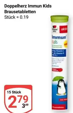 Globus Doppelherz Immun Kids Brausetabletten Angebot