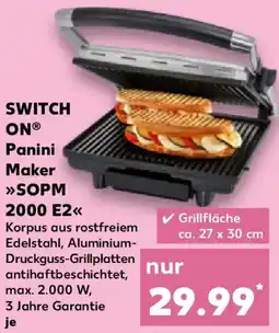 Kaufland SWITCH ON Panini Maker SOPM 2000 E2 Angebot
