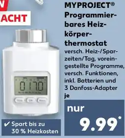 Kaufland MYPROJECT Programmierbares Heizkörperthermostat Angebot