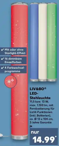 Kaufland LIV&BO LED Stehleuchte Angebot