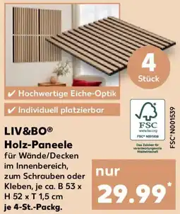 Kaufland LIV&BO Holz-Paneele Angebot