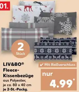 Kaufland LIV&BO Fleece Kissenbezüge Angebot