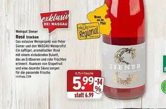 Wasgau Weingut Siener Rosé Trocken Angebot