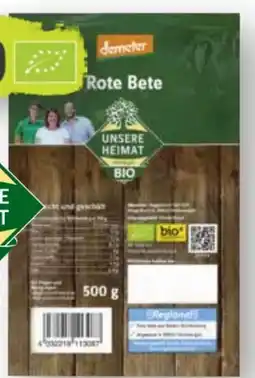 Scheck-in-Center Unsere Heimat Echt & Gut Bio Rote Bete gekocht Angebot