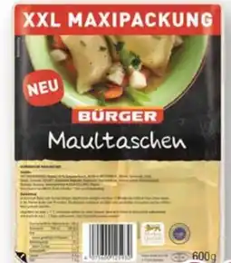 Scheck-in-Center Bürger Maultaschen XXL Angebot