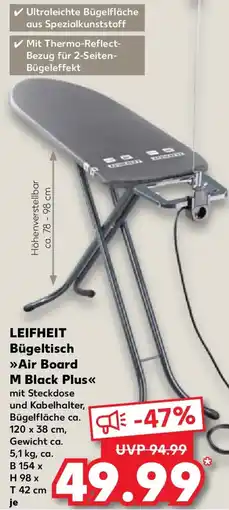 Kaufland LEIFHEIT Bügeltisch Air Board M Black Plus Angebot