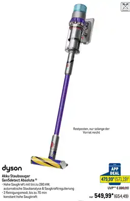 METRO dyson Akku Staubsauger Gen5detect Absolute Angebot
