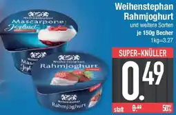 E-Center Weihenstephan Rahmjoghurt Angebot