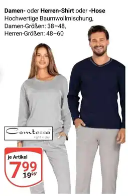 Globus Comtessa Damen- oder Herren-Shirt oder -Hose Angebot