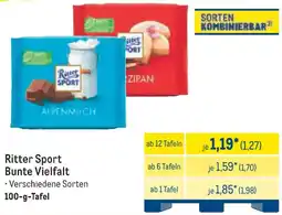 METRO Ritter Sport Bunte Vielfalt Angebot