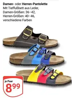 Globus Damen- oder Herren-Pantolette Angebot