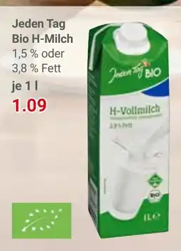 Globus Jeden Tag Bio H-Milch Angebot