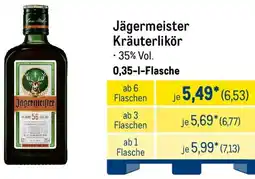 METRO Jägermeister Kräuterlikör Angebot