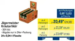 METRO Jägermeister Kräuterlikör Angebot