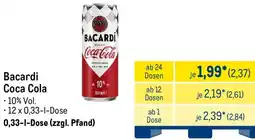METRO Bacardi Coca Cola Angebot