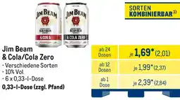 METRO Jim Beam & Cola/Cola Zero Angebot