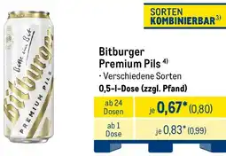 METRO Bitburger Premium Pils Angebot