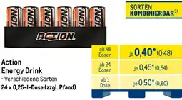 METRO Action Energy Drink Angebot