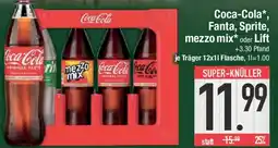 E-Center Coca-Cola, Fanta, Sprite, mezzo mix oder Lift Angebot
