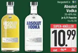 E-Center Absolut Vodka Angebot