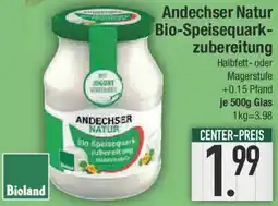 E-Center Andechser Natur Bio-Speisequarkzubereitung Angebot