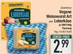 E-Center Greenforce Vegane Weisswurst Art oder Leberkäse Angebot